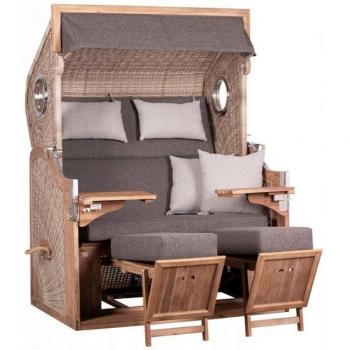 Tchibo Strandkorb 135x90x165cm creme