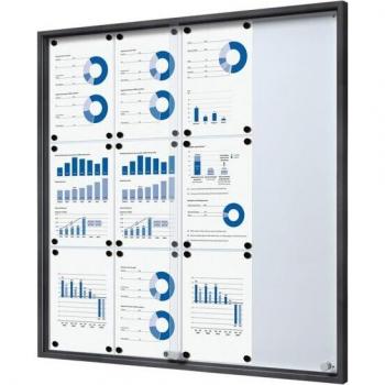 Vitrine avec portes coulissantes 12x A4