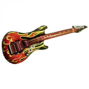 Guitare Rock Gonflable Feu du Diable