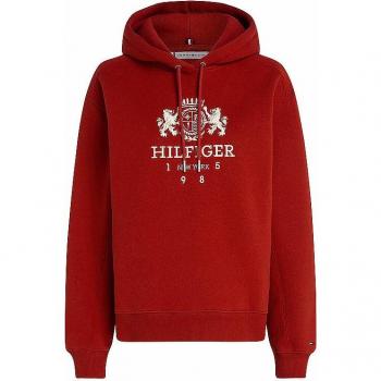 Tommy Hilfiger Damen Hoodie Rot XS mit Label-Stitching