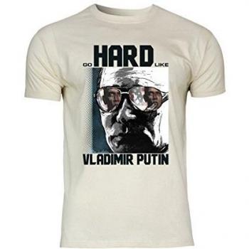 METRA M9 F140 Putin Motiv T-Shirt für Herren, XXL, Natural
