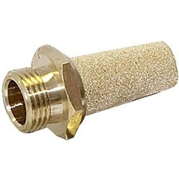 Silenziatore per aria compressa IMI NORGREN T40C2800, filetto esterno 1/4, pressione massima 10 bar, materiale ottone, confezione da 1 pezzo