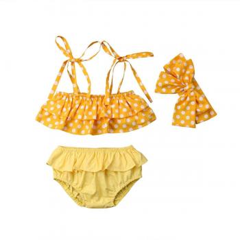 Traje de Baño de 3 Piezas para Bebé y Niña