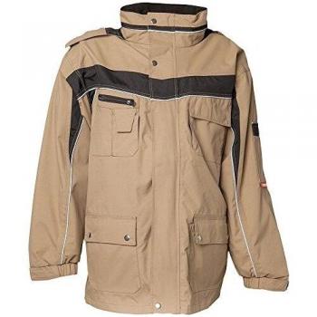 PLANAM® unisex Winterjacke PLALINE sand, schwarz Größe XS
