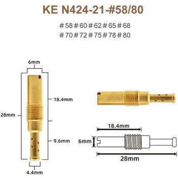 Pack de 10 buses d'injecteurs principaux à jet lent/pilote pour PWK PE Mikuni OKO Keihin KOSO #32-#80