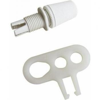 TIBELEC – Chape Plastique Suspension, Couleur Blanc