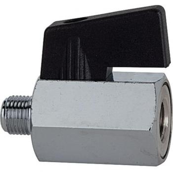 Mini‑robinet Riegler G 1/4 Filetage Intérieur/Extérieur