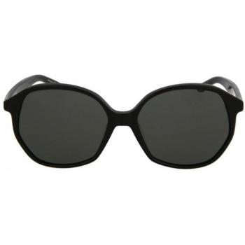 Occhiali Balenciaga oversized rotondi in acetato nero e grigio