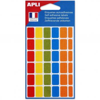 AGIPA Sachet 120 stickers 12 × 18 mm, couleurs variées