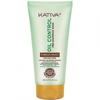 Kativa Mascarilla Exfoliante Pre-Champú Control de Aceite 200 ml