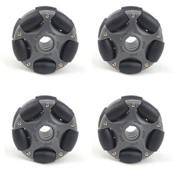 Kit de roues omni 58 mm plastique robot servo 14135
