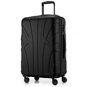 Suitline Hartschalen-Trolley, TSA, 66 cm, 58 Liter, Schwarz