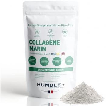 Humble+ Collagène Marin Menthe-Citron 300g pour Confort Articulaire