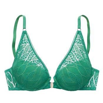 Vivance Push-up-BH aus Spitze in hübscher Blätterform mit Vorderverschluss