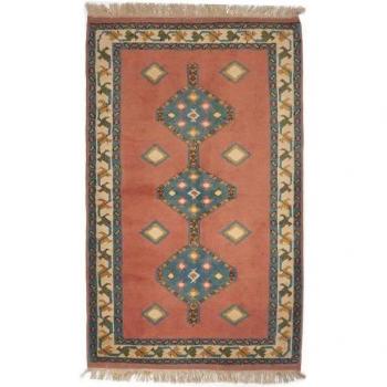 Tapis en Laine Kars 138x212 Orange entièrement noué