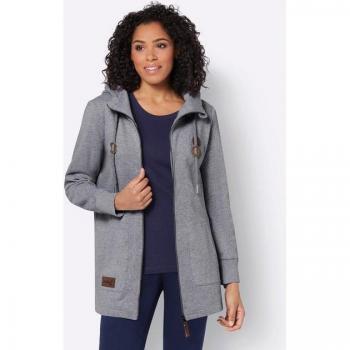 Casual Look Shirtjacke (Damen, Grau) – 40 cm