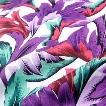 Moda Retro Mujer: Tela Canna Tricolor de Algodón