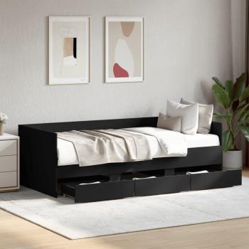 VidaXL Daybed with Wheels and Drawers 90x200 cm