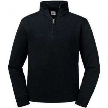 Russell Authentic Herens Zip Sweater – Zwarte Uitvoering