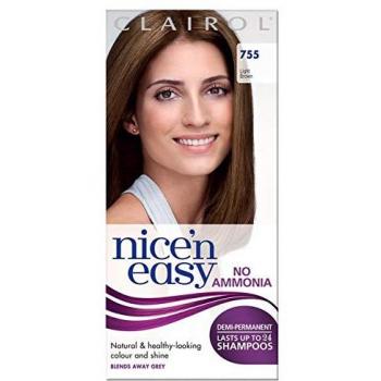 Clairol Nice'n Easy Semi-Permanent Hair Dye No Ammonia 755 Light Brown