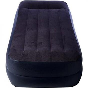 Matelas de Luxe Électrique INTEX Queen, 2 Personnes, Noir/Bleu – Taille Standard