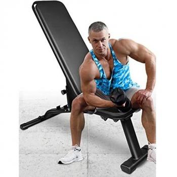 Gym Workout Bench, Foldable, Adjustable, 660 lbs Maximum Weight