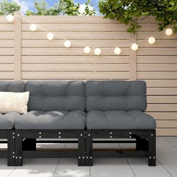 Pine Wood Garden Middle Sofa Duo