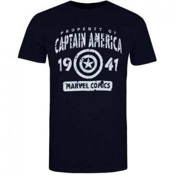 Captain America Legacy Tee – Men’s Medium (Gray/Dark Blue)