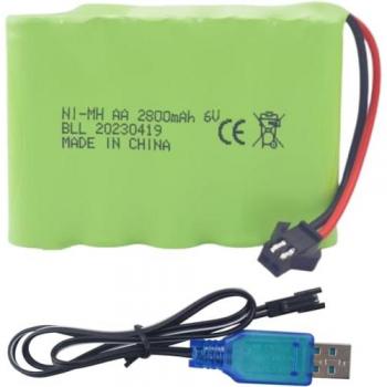 Batterie 4.8V 2400mAh Ni-MH pour Bateaux RC et Bus