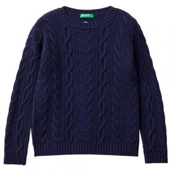 Tessuto Blu Scuro Regular Fit United Colors Benetton 1344C107G