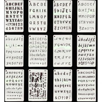 Ensemble d'estampage pour cartes de voeux 12 pcs