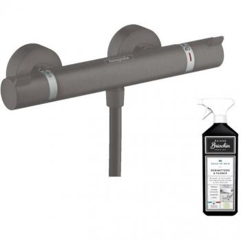 Mezcla Térmica Ducha Hansgrohe Ecostat Comfort con Acabado Cromo Negro + Kit Briochin
