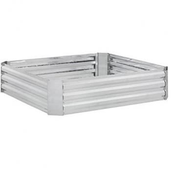 Fioriera Rialzata in Ferro per Piante e Fiori, 30x120x90 cm, Grigio