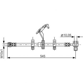 BOSCH Bremsleitung 1 987 481 078