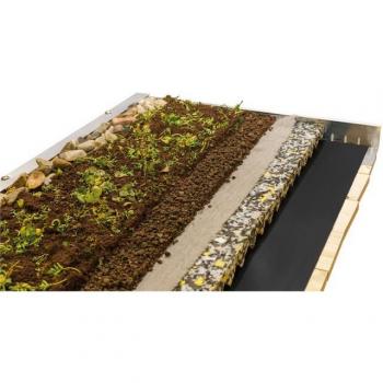 SKANHOLZ Pflanzsystem für Dachbegrünung, beige, B:400cm T:840cm