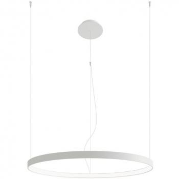 Rio Integrated LED Pendant Ceiling Light, White Steel, 150cm, 4000K