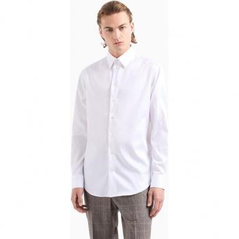 Camicia di cotone Bianco Emporio Armani Taglia 40