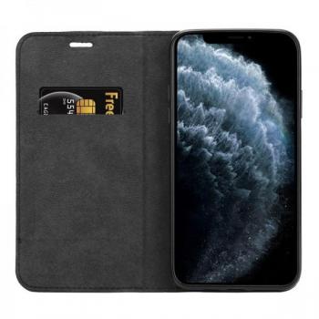 Crong Folio Hülle für iPhone 11 Pro Max mit Magnetverschluss (Schwarz)