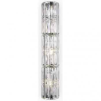 Facet Wandleuchte in Silber und Transparent