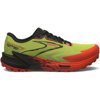Scarpe da trail Brooks Catamount 3 giallo/rosso uomo taglia 43