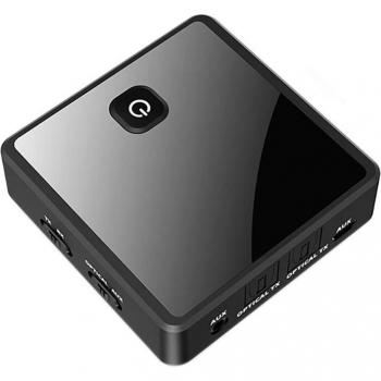 Receptor Bluetooth 5.0 + Adaptador de Fibra Óptica