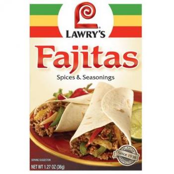 Lawry's Fajitas Spice Mix, 36 grams (Pack of 4)
