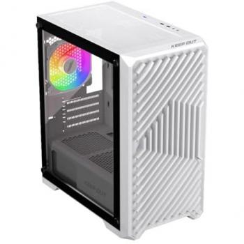 Boîtier PC Gaming Keep Out XC‑220 Verre Templé Blanc ARGB