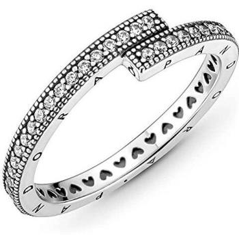 Bague argent Chevauchante Scintillante Pandora Signature