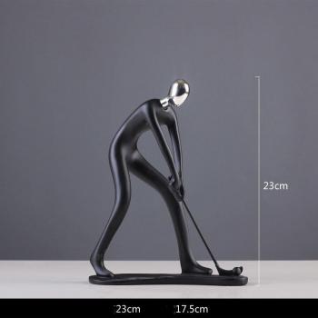 Couple de Sculptures Noires – Bijoux et Décor Géométrique