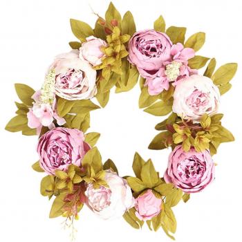 Spring Leaf Door Wreath