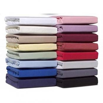 Drap Housse Jersey 100% Coton Fin Prune 160 x 200 cm