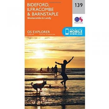 Ordnance Survey Map of Bideford, Ilfracombe & Barnstaple