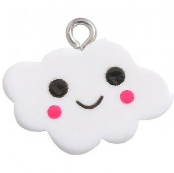 10Pcs Cute Cloud Pendant Findings