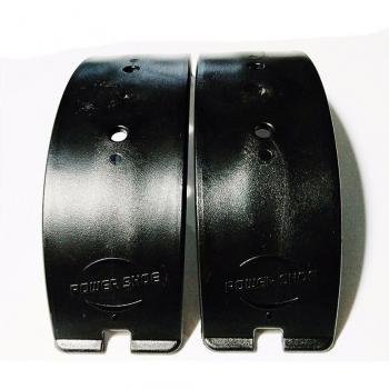 Placas de arco para zapatos de canguro, 2 piezas, color negro